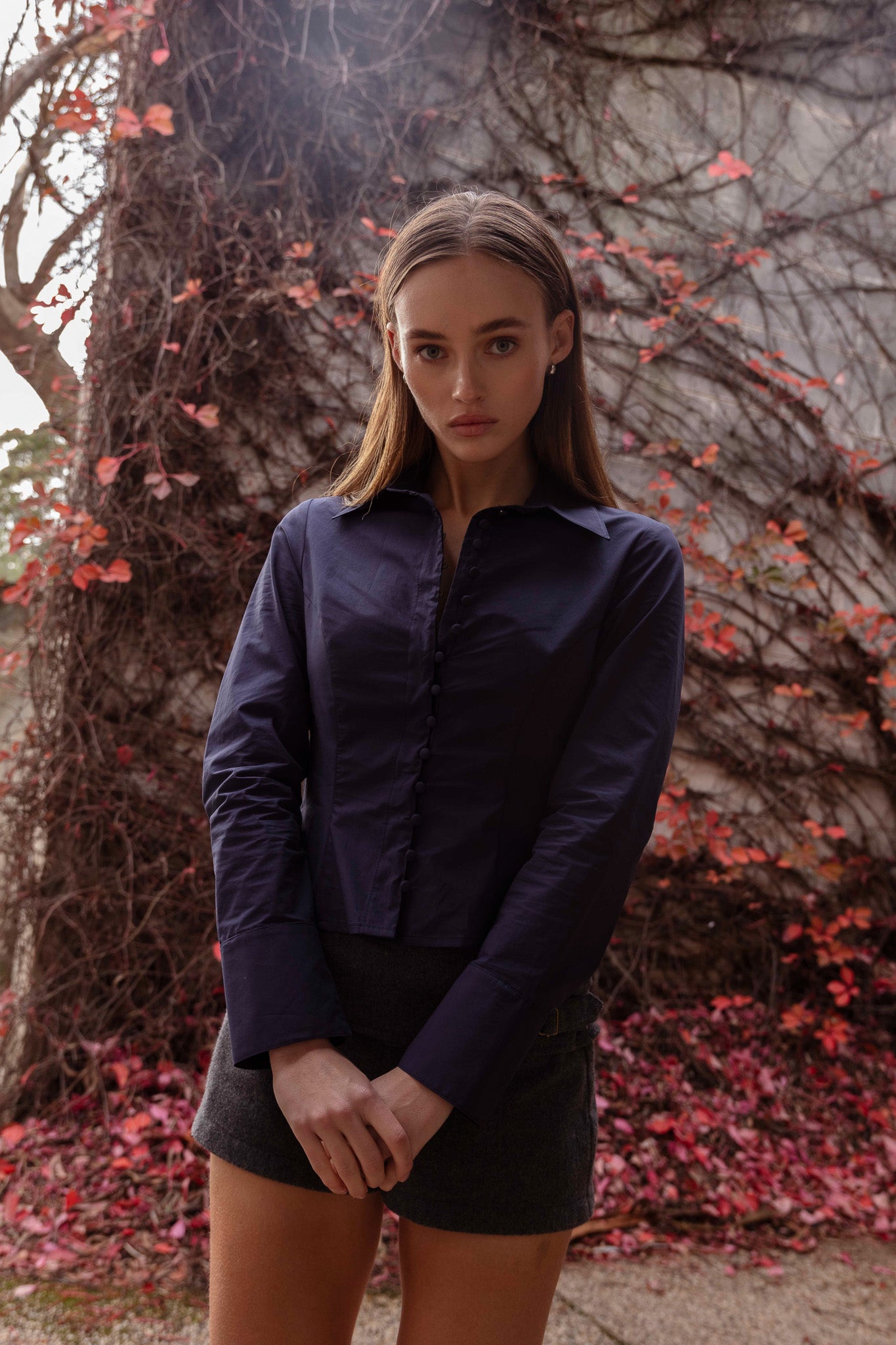 Midnight blue Cotton Shirt
