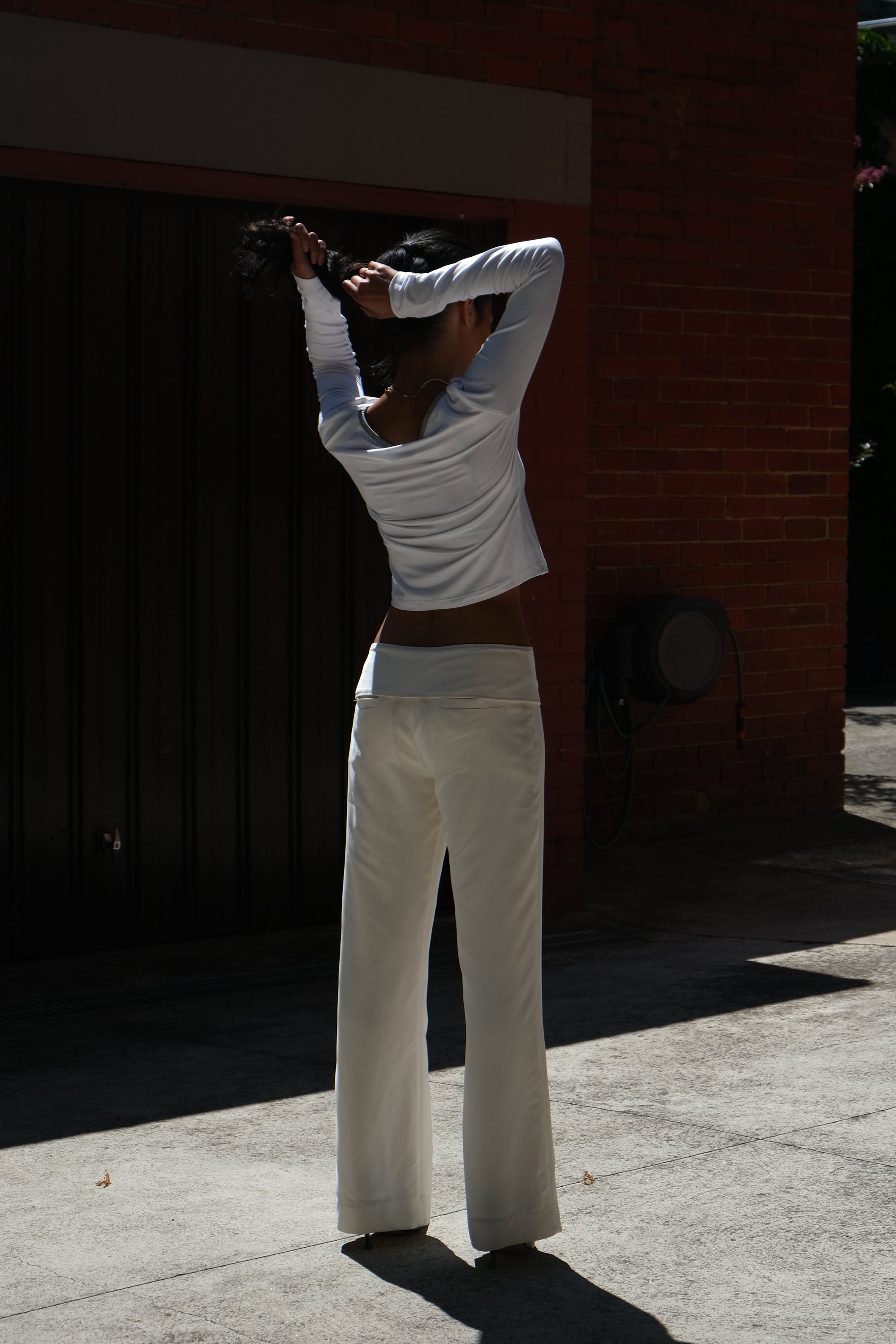 White Long Sleeve Tee
